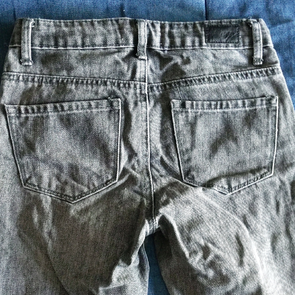 RSQ Distressed Grey Jeans - Girls Size 7 - Picture 4 of 4